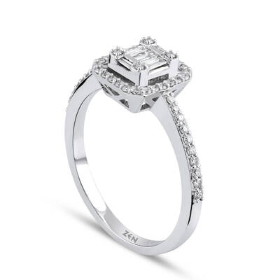 0.36 ct.Baguette Diamond Ring - 3