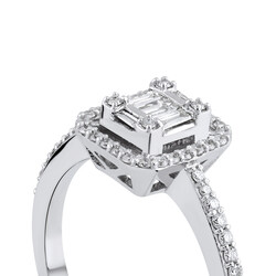 0.36 ct.Baguette Diamond Ring - 4