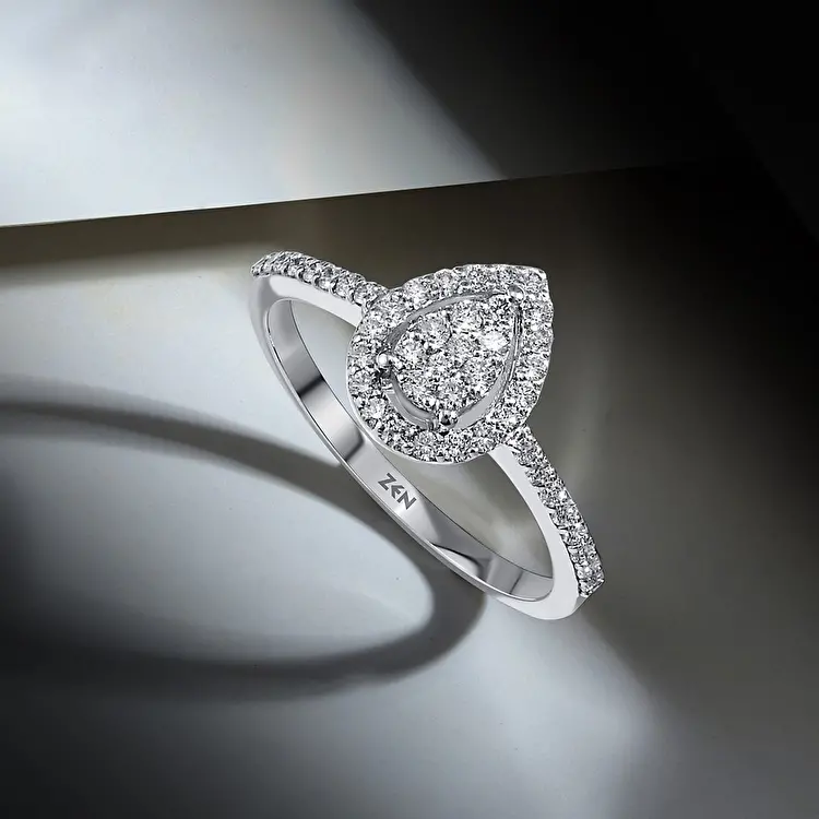 0.37 ct.Diamond Ring - 1