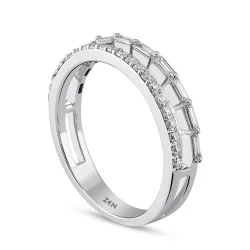 0.38 ct.Duet Baguette Diamond Ring - 3