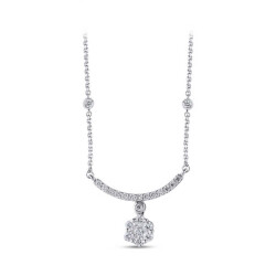 0.43 Carat Reina Diamond Pendant - 1