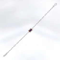 0.45 ct.Amethyst Diamond Bracelet - 1