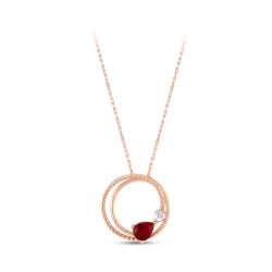 0.46 Carat Ruby Diamond Pendant - Zen Diamond