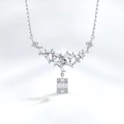 0.50 Carat Baguette Diamond Pendant - 2