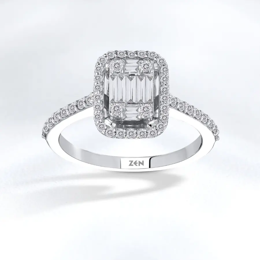 0.51 ct.Baguette Diamond Ring - 1