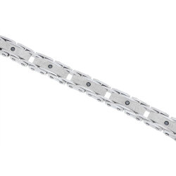 0.51 Carat Black Diamond Stainless Steel Man Bracelet - Zen Diamond