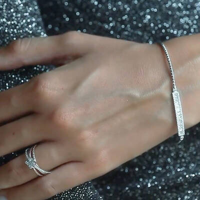 0.52 ct.Baguette Diamond Bracelet - 3