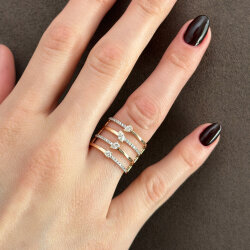 0.55 Carat Twins Marquise Diamond Ring - Zen Diamond