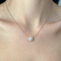 قلادة مرصع بالألماس 0,55 قراط - Zen Diamond