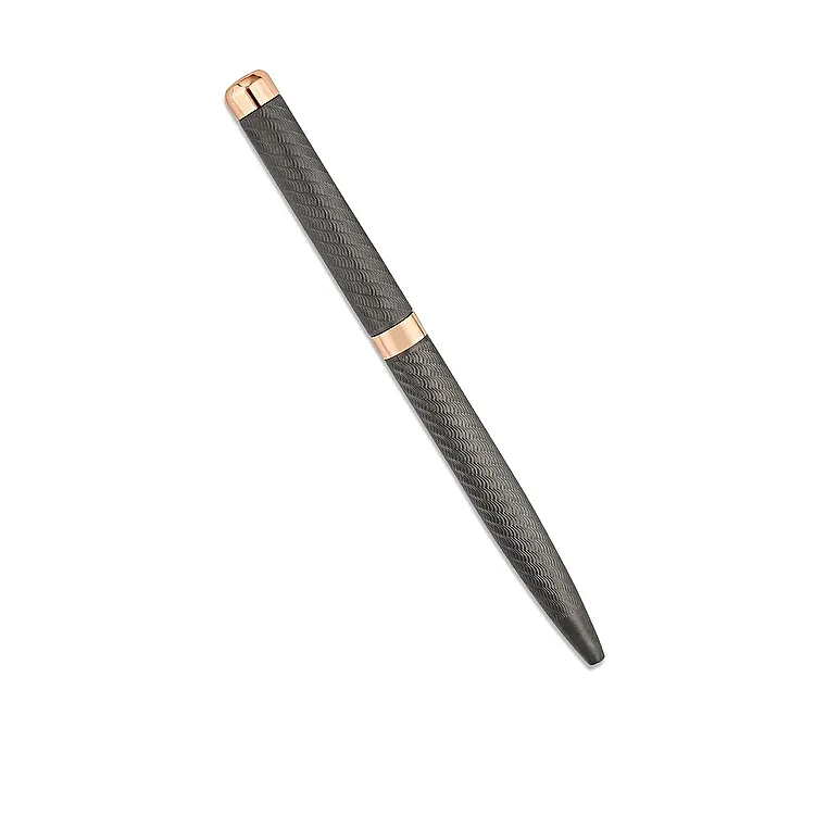 0.56 Carat Black Diamond Silver Pen - 2