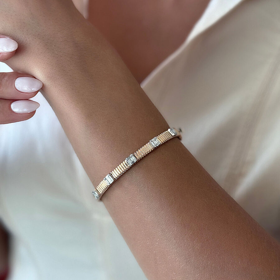 0.56 ct.Baguette Diamond Bracelet - 1