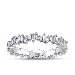 0.57 ct.Baguette Diamond Eternity Ring - 2