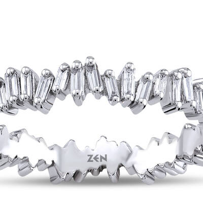 0.57 ct.Baguette Diamond Eternity Ring - 3