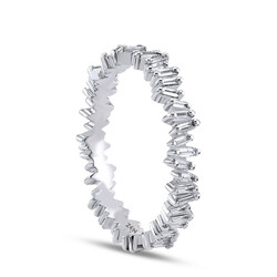 0.57 ct.Baguette Diamond Eternity Ring - 4