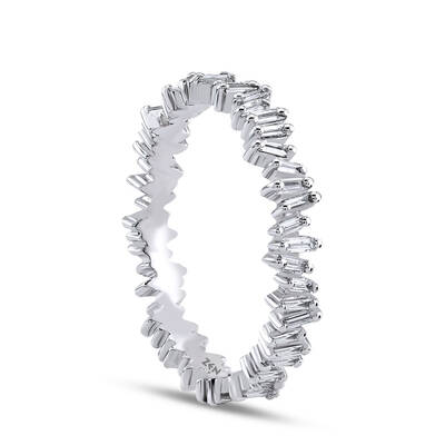 0.57 ct.Baguette Diamond Eternity Ring - 4