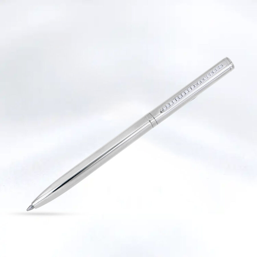 0.57 Carat Diamond Silver Pen - 1