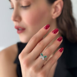 0.59 Carat Emerald Diamond Ring - Zen Diamond