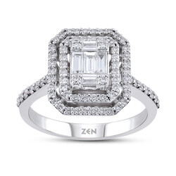 0.60 ct.Baguette Diamond Ring - 1