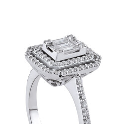 0.60 ct.Baguette Diamond Ring - 4