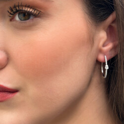 0.62 ct.Diamond Earrings - 1