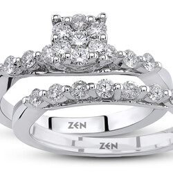 0.62 ct.Twins Reina Diamond Ring - 1