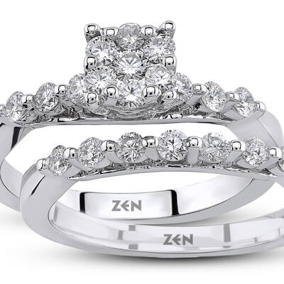 0.62 ct.Twins Reina Diamond Ring - 1