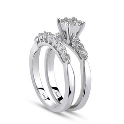 0.62 ct.Twins Reina Diamond Ring - 2