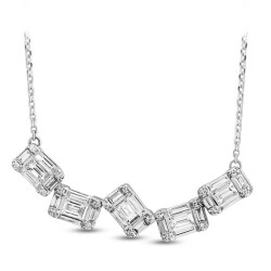 0.63 ct. Baguette Diamond Pendant - 2