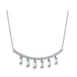 0.64 ct.Baguette Diamond Pendant - 3