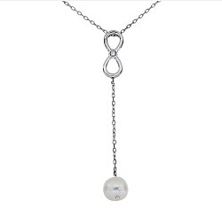 0.64 Carat Pearl Diamond Silver Pendant - Zen Diamond