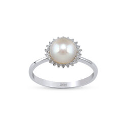 0.66 Carat Pearl Diamond Ring - Zen Diamond