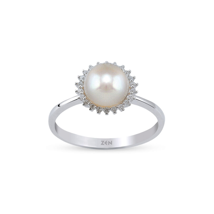 0.66 Carat Pearl Diamond Ring - 1