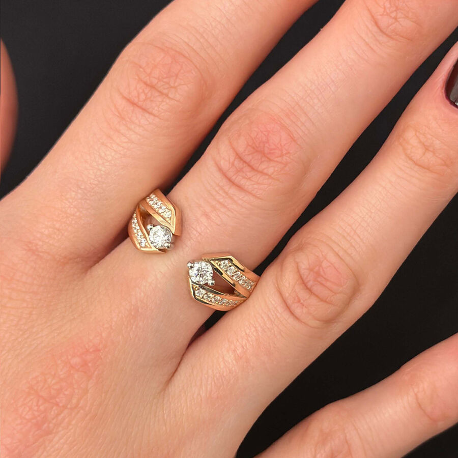 0.69 Carat Design Diamond Ring - 1