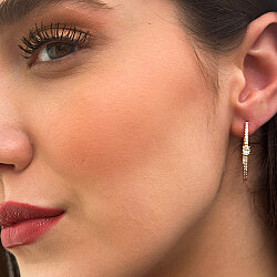 0.70 Carat Diamond Earrings - 2