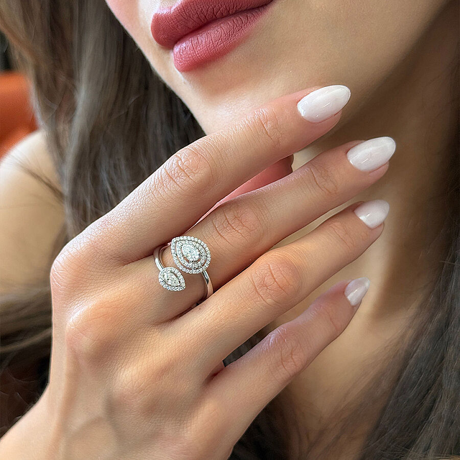 0.70 Carat Design Diamond Ring - 1