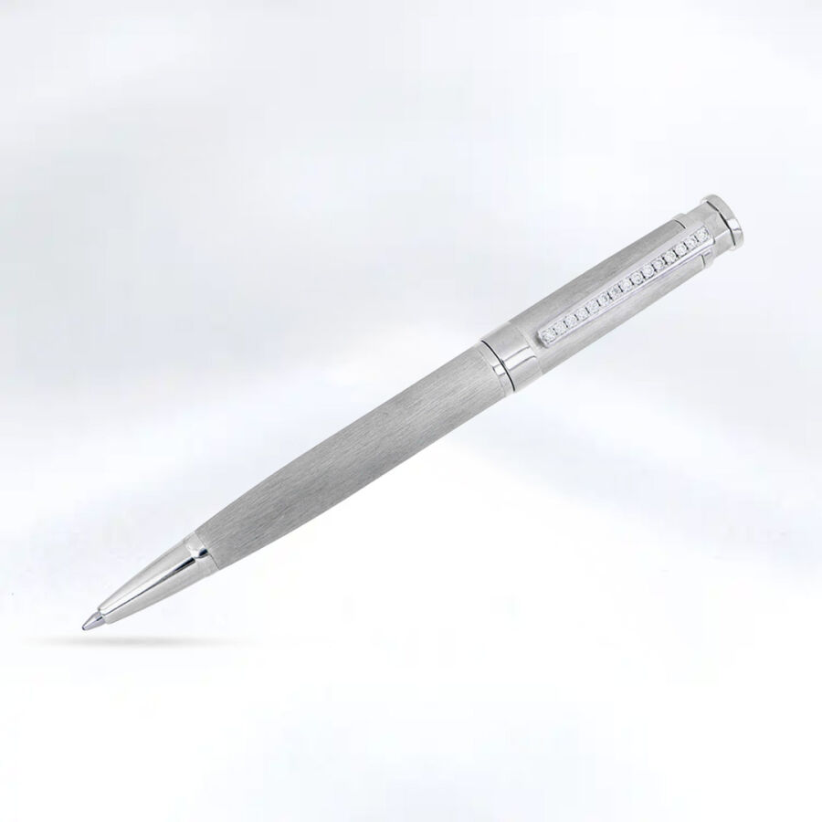 0.70 Carat Diamond Silver Pen - 1