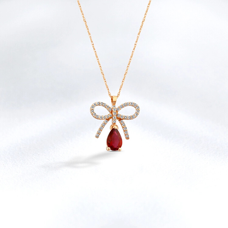 0.73 ct.Ruby Diamond Pendant - Zen Diamond