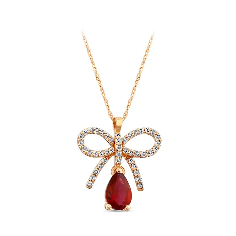 0.73 ct.Ruby Diamond Pendant - 3