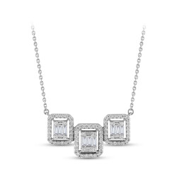 0.75 ct. Baguette Diamond Pendant - 2