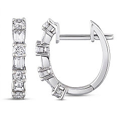 0.76 Carat Baguette Diamond Earrings - Zen Diamond