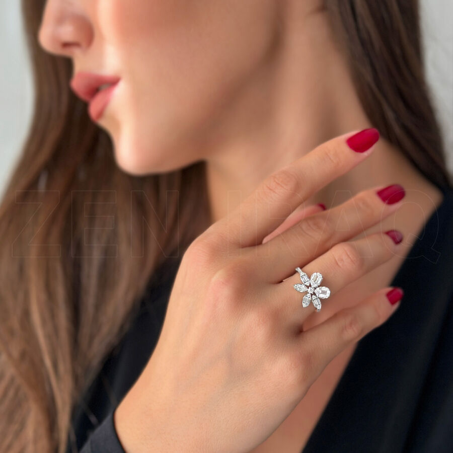 0.76 Carat Baguette Diamond Ring - 2