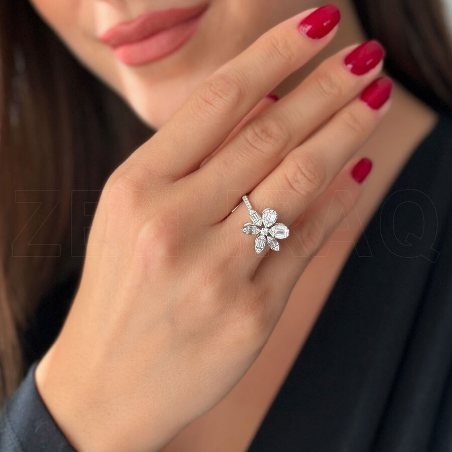 0.76 Carat Baguette Diamond Ring - 1