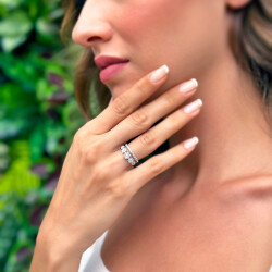 0.77 ct.Duet Reina Diamond Ring - 2