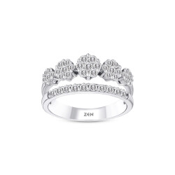 0.77 ct.Duet Reina Diamond Ring - 3