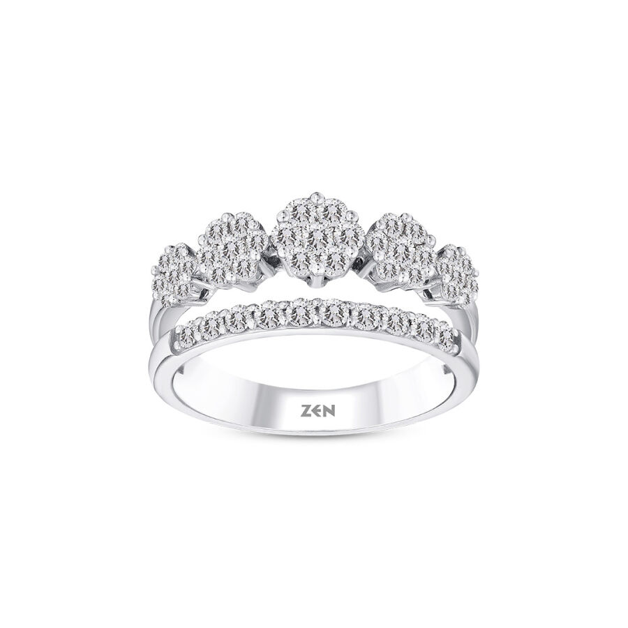 0.77 ct.Duet Reina Diamond Ring - 3