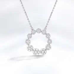 0.77 Carat Reina Diamond Pendant - 2