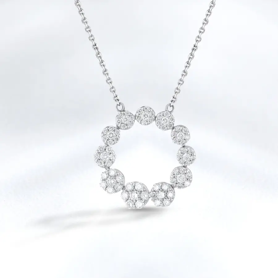 0.77 Carat Reina Diamond Pendant - 2