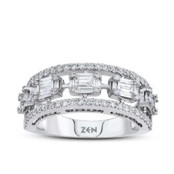 0.78 ct.Baguette Diamond Ring - 1