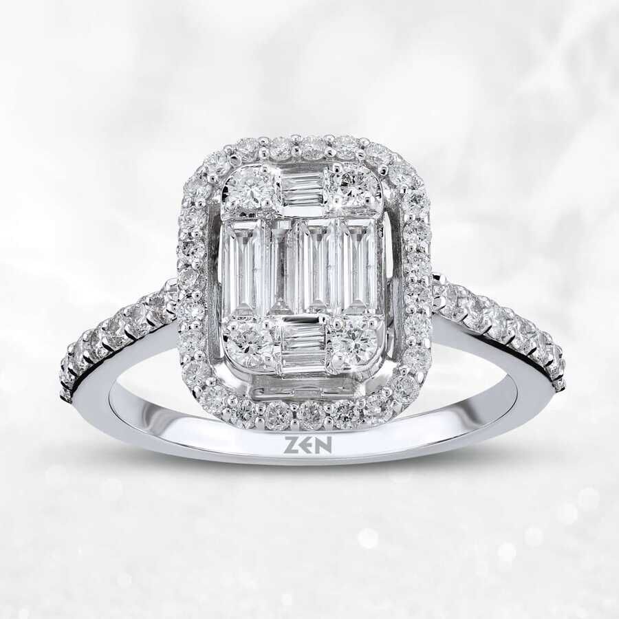 0.79 ct.Baguette Diamond Ring - 1
