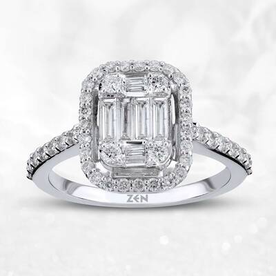 0.79 ct.Baguette Diamond Ring - 6